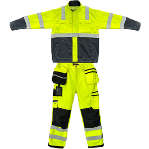 Pantalon de travail unisexe multifonctionnel personnalisé, haute visibilité, résistant au feu, respirant, imperméable, extensible, en polyester, avec poches - Product Image 1