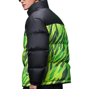 Nouvelle veste matelassée à capuche pour homme, design brillant à bulles au dos, écologique, respirante, décontractée, tricotée, personnalisable - Product Image 2