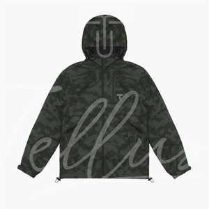 เสื้อมีฮู้ดกันลมลายพรางสำหรับทุกเพศ, แจ็คเก็ตกันน้ำน้ำหนักเบาเสื้อกันฝนกันลมเสื้อกันฝนมีฮู้ด - Product Image 1