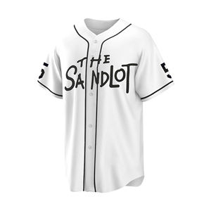 Jersey de béisbol retro personalizado, Jersey transpirable en blanco con logotipo bordado, número y nombre del equipo, uniforme juvenil - Product Image 3