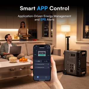 OUKITEL BP5000 PRO MAX Portable Power Station 5000W Universal Voltage 5120WH Emergency Solar Generator <b>Home</b> <b>Backup</b> Device - Product Image 5