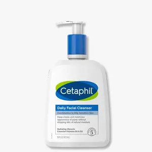 Cetaphil ежедневное очищающее средство для лица в сочетании с жирной чувствительной кожей, 16 унций