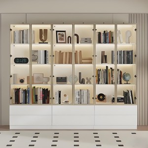 Gabinete de almacenamiento duradero de diseño moderno a prueba de humedad de lujo, estantería de acero inoxidable de pie para sala de estar y dormitorio - Product Image 1