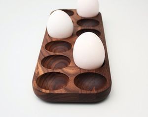 JARDIN PORTE-OEUFS EN BOIS DE HAUTE QUALITÉ POUR LA CUISINE DE LA FERME ET LE MARCHÉ Plateau à œufs pour la sécurité des œufs - Product Image 1