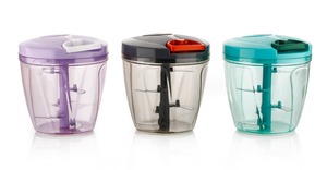 เครื่องบดสับอาหารแบบแมนนวลพร้อมใบมีดหลายใบมีดเครื่องหั่นผักและเครื่องบดสำหรับห้องครัวเครื่องบดสลัดและกระเทียมทำความสะอาดง่าย - Product Image 6