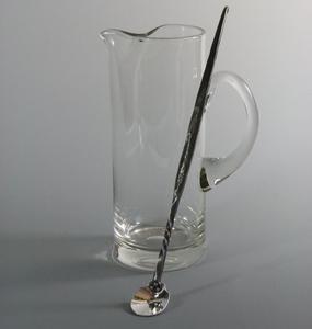 Tipo de barras de lujo Cuchara mezcladora negra Patrón en espiral Barra de mango largo Cuchara de cóctel Jarra para capas Cuchara de cóctel - Product Image 4