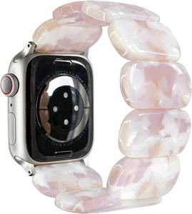 สายนาฬิกายืดได้ใช้ได้กับ <span class=keywords><strong>Apple</strong></span> <span class=keywords><strong>Watch</strong></span> Series ultra/<span class=keywords><strong>SE</strong></span>/8/7/6/5/4/3/2/1เรซิ่นสายนาฬิกาน่ารักสำหรับสายรัดข้อมือ iWatch - Product Image 6