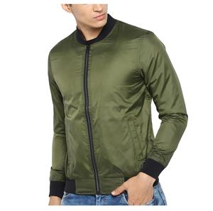 แจ็กเก็ตบอมเบอร์สำหรับผู้ชายแจ็คเก็ตกันลมปรับแต่งสีพื้นสำหรับฤดูใบไม้ร่วงและฤดูหนาว - Product Image 3