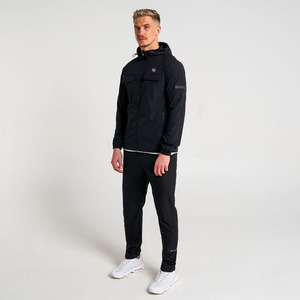 Winbrekar, Sudadera con capucha transpirable negra de peso pesado personalizada con mangas completas, chándales de calle para hombres de Huzaifa Products - Product Image 1