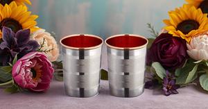 Mint Julep Cup Accesorios Juego de 2 Luxury Copper Metal Drinkware Scant & Charm - Product Image 2