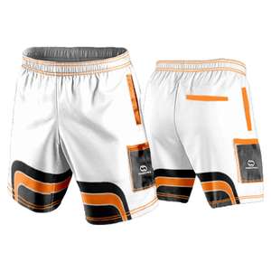 กางเกงขาสั้นตาข่ายกีฬาเบสบอลสำหรับผู้ชายกางเกงขาสั้นออกกำลังกายสำหรับฝึกวิ่งผ้าตาข่ายสั้นพิมพ์ซับลิเมชันตามสั่ง - Product Image 1