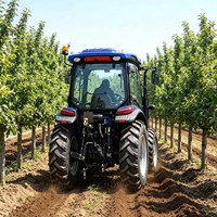 Tractor Agrícola Multiusos de 80HP 4WD con Motor YTO, Retroexcavadora Opcional y Herramientas Agrícolas Completas para EE. UU. y Latinoamérica