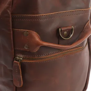 Sac de voyage élégant unisexe en cuir de haute qualité géométrique bohème confortable bandoulière serrure personnalisée décoration fermeture éclair pour - Product Image 6