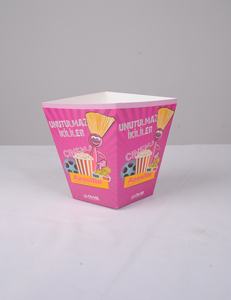Cartons d'emballage pour popcorn personnalisés, écologiques, recyclables, avec lamination mate et impression offset 4 couleurs - Product Image 2