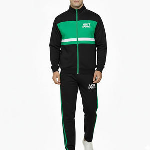 Ensemble de survêtement pour homme en coton 100% noir uni à manches longues, décontracté, à vendre, entièrement personnalisé, dernier design, hiver - Product Image 1