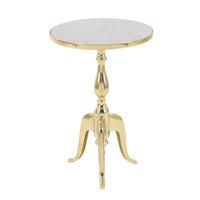 Table basse en métal design moderne Table d'appoint à bas prix pour la maison, les cafés et les bureaux Nouveau et populaire en Inde avec revêtement en poudre doré