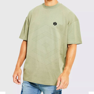 Camiseta duradera de secado rápido para hombre, Camiseta con hombros caídos, último diseño, camiseta con hombros caídos de Color sólido para hombre - Product Image 1