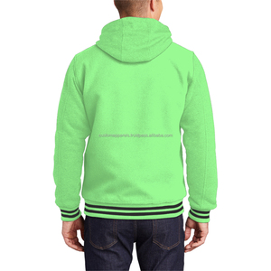 Warm <b>Lined</b> Cotton Varsity <b>Jacket</b> for Men Heavyweight <b>Fleece</b> Winter Bomber Streetwear - Product Image 2