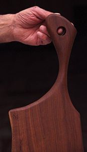 Tabla de cortar de madera de acacia de primera calidad, paleta de madera duradera con mango para tabla de queso y bloques de cortar - Product Image 6