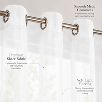 Rideaux Transparents Modernes en Tulle Polyester Personnalisables Jour et Nuit, Électriques Télécommandés, Luxe pour la Maison, Motif Floral, Intégrés Toutes Saisons