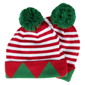 JOYEUX NOËL À La Mode Vacances Bonnet Chapeau Bas Stuffer Secret Santa Imprimé Pom Plage Paysage De Noël Cadeau D'anniversaire - Product Image 1