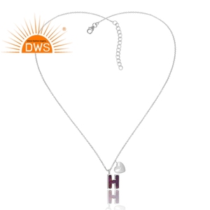 Meilleure vente Collier avec pendentif à breloque en argent sterling fin Mojave cuivre Howlite pierre précieuse H Fabricant de bijoux personnalisé - Product Image 3