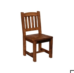 Vente en gros de meubles de salle à manger en bois vieilli finition blanche chaise de restaurant bar café chaise fabricant et exportateurs - Product Image 1