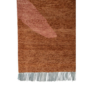 Alfombras de Lana Anudadas a Mano de Gran Tamaño Manchaha, Diseño Abstracto Rojo Naranja para el Hogar, Pasillo, Rectangulares, Diseño 3D, Viscosa para Adolescentes - Product Image 4