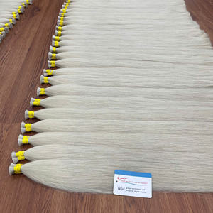 Bundles d'extensions de cheveux vierges Remy blondes en vrac 100% cheveux humains 100g chaque meilleur prix - Product Image 2