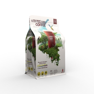 <span class=keywords><strong>Bolsa</strong></span> de Café Compuesta con Fondo Cuadrado de 100g 250g 500g 340g 1kg con Cierre en Forma de T y Válvula, <span class=keywords><strong>Bolsa</strong></span> de Papel de Aluminio - Product Image 6