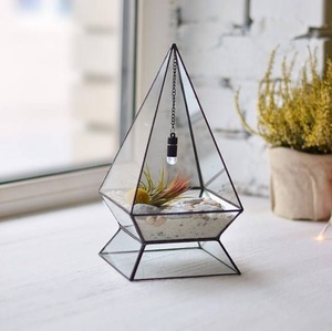 Terrario Geométrico de Cristal, Pirámide, Maceta, Jarrón Decorativo de Cristal para Plantas Suculentas, Cactus, Jardín Interior, Decoración del Hogar, Exhibición - Product Image 5