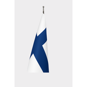 Drapeau finlandais officiel personnalisé 3x5 pieds pour intérieur avec impression numérique, fabriqué en coton, soie, plastique et aluminium - Product Image 3