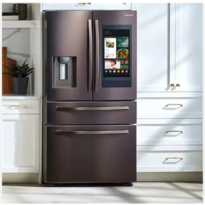 New Original Quality 28 Cu ft 4-<b>Door</b> French <b>Door</b> Refrigerator with Touch <b>Screen</b> Stainless Steel Electric App-Controlled - Product Image 1
