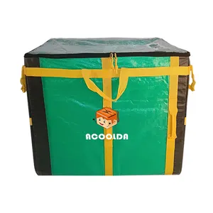 Customized Courier Style Delivery Tote Bags Woven Material Express Package Logistics Box