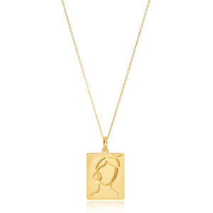 สร้อยคอจี้ดีไซน์เหรียญเรียบหรูทันสมัย งานฝีมือตุรกี เงินแท้ 925 เครื่องประดับสำหรับผู้หญิง - Product Image 1