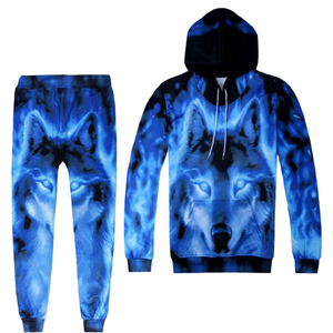 Ensemble de survêtement 2 pièces pour femme, à capuche, grande taille, sublimé, avec logo personnalisé, coupe oversize, style streetwear décontracté, respirant, athleisure - Product Image 1