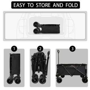 Carro de cochecito portátil de acero inoxidable para niños, carrito de utilidad plegable para la playa, Camping, compras, OEM personalizable - Product Image 6