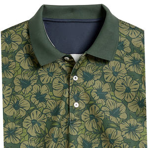 Hombres de alta calidad de secado rápido transpirable para Polos personalizados de talla grande patrón sólido estilo casual hecho algodón Jersey Fabri - Product Image 5