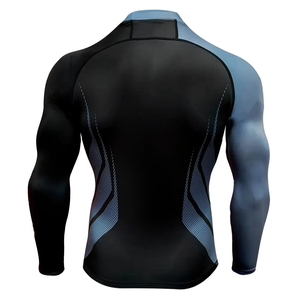 Wholesale Customized Factory Made Logo <b>Printing</b> Rash Guard Best Design Men's Long Sleeve Rash Guard - Product Image 4