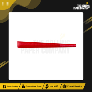 Cônes pré-roulés en papier de qualité supérieure, taille 109/26 mm, bio, imprimés sur mesure, couleur rouge, fabriqués en Indonésie - Product Image 4