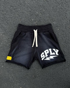 Pantalones Cortos Deportivos para Hombre, de Algodón, con Serigrafía Personalizada, Bordados, Transpirables, de Secado Rápido, con Dobladillo sin Rematar y Lavado Ácido - Product Image 2