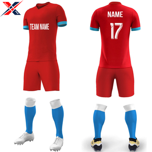 Uniforme de fútbol de alta calidad de manga corta para hombre y mujer, hecho de poliéster, venta al por mayor, precio más vendido, uniforme de uso del equipo de fútbol - Product Image 1