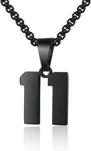 สร้อยคอหมายเลขที่กำหนดเองเครื่องประดับสีดำสร้อยคอหมายเลขนางฟ้าเครื่องประดับแฟชั่นจี้เสน่ห์จำนวนสร้อยคอ - Product Image 5