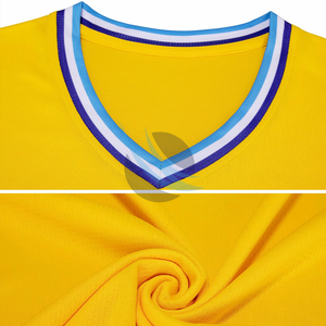 100% Polyester Materiaal Van Hoge Kwaliteit Basketbaluniform Beste Ontwerp Aangepast Buitensportkleding Basketbaluniform - Product Image 3