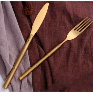 Juego de Cubiertos de acero inoxidable con diseño antiguo perfecto para utensilios de mesa y cocina de primera calidad - Product Image 4