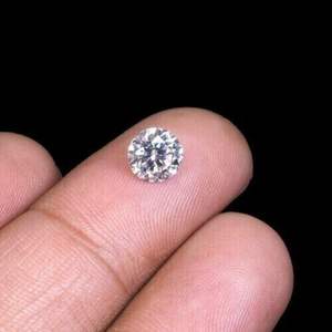 0.70 MM Natural VVS1 D Grade Pack de 1 Crt Blanc Couleur Ronde Lâche Lab-Créé Moissanite Cadeau Gratuit Inclus - Product Image 4