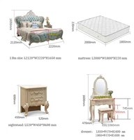 Cama King Size de Lujo Europeo con Capitoné, Tallado en Diamante y Piel Sintética Kama