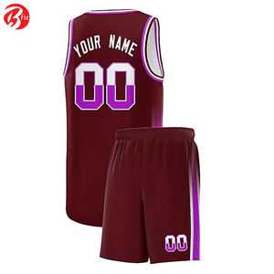 Lo último en camisetas deportivas elegantes, conjunto de camisetas y pantalones cortos, uniforme de baloncesto, ropa deportiva de poliéster Bsci, camisetas sin mangas con pantalones cortos - Product Image 5