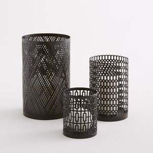 Lanterne en laiton avec découpes en forme d'étoile, style marocain cylindrique, porte-bougie en métal pour la décoration de la maison, éclairage - Product Image 6