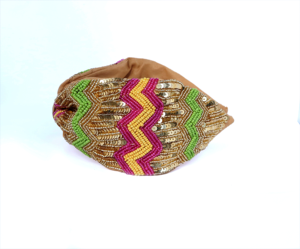 ที่คาดผมผ้าฝ้ายสีขาวปักมือประดับลูกปัด ดีไซน์ล่าสุด สำหรับเด็กผู้หญิงใส่ไปงานปาร์ตี้ - Product Image 6